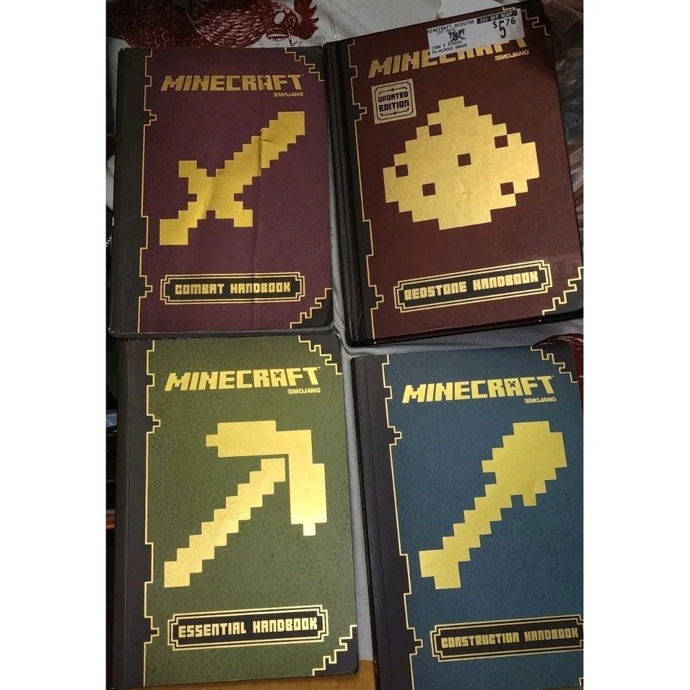 Minecraft Complete Set of 4 Handbooks Collection Book Set